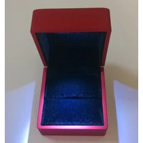 Ékszertartó doboz LED világítással, piros