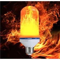 LED égő. láng hatással, E27, 6W