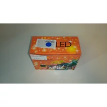 Karácsonyi fényfüzér 7m kék 100LED átlátszó zsinóros 8 funkciós 230V IP20