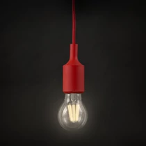 Szilikon függőlámpa 1 x E27 piros