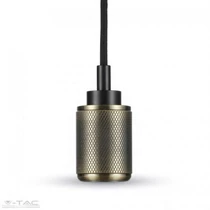 Alumínium Függőlámpa állítható tartóval 1 x E27 bronz