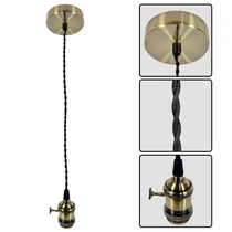 Retro Függőlámpa 1 x E27 antik arany