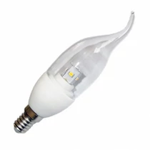 LED gyertya égő láng forma E14, 4W, 320lm, meleg fehér LED gyertya égő láng forma E14, 4W, 320lm, meleg fehér
