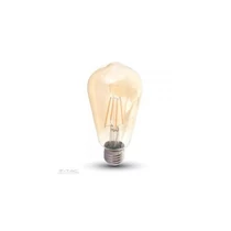 LED égő E27, Retro, Filament, Szabadalmi Borostyán Burkolat, 8W, 700 lm, meleg fehér LED égő E27, Retro, Filament, Szabadalmi Borostyán Burkolat, 8W, 700 lm, meleg fehér
