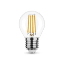 LED égő, Filament G. Mini G45, 360°, E27, 4W, 430lm, meleg fehér,