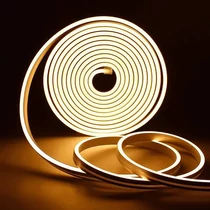 LED Neon Flex Flexibilis Neon Csík Dimmelhető, 5m/tekercs,  12V,  IP65,  Meleg Fehér