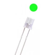 3mm 120° DIP LED - Zöld