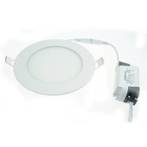 LED panel beépíthető, kör, 12W, hideg fehér