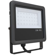 LED Reflektor 30W 6500K fekete ház 