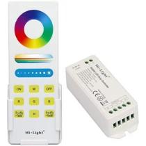 MiLight RGBW smart LED vezérlő DC12-24V-15A-touch távirányítóval+fali tartóval