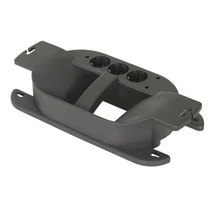 HANDLE 250V 15A  gumírozott 3-as elosztó fekete