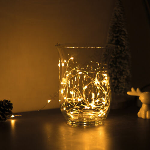 Karácsonyi LED fényfüzér - meleg fehér 5m - 3xAA - 58041A