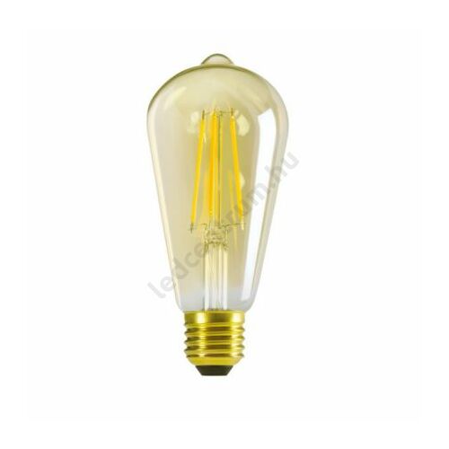 LED Égő filament,E27 ,ST64 ,7W-WW, 725lm, 2700K Meleg fehér