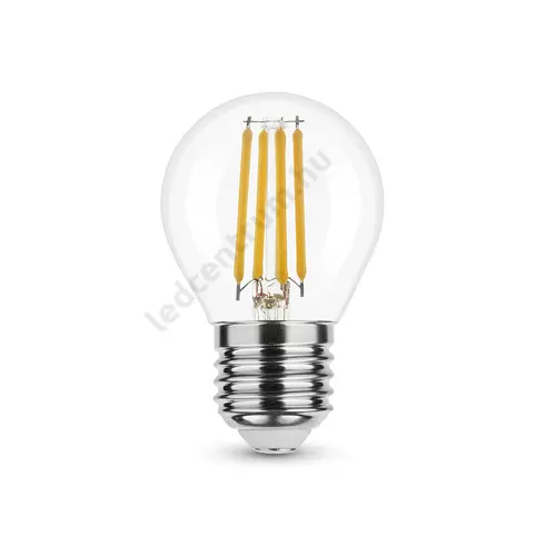 LED égő, Filament G. Mini G45, 360°, E27, 4W, 430lm, természetes fehér, 