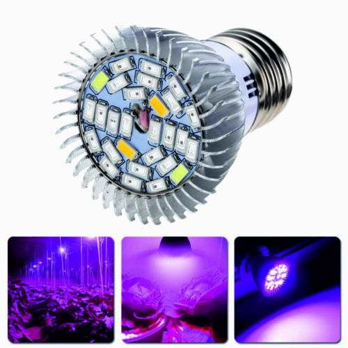LED növénynevelő lámpa E27 28W, Full Spektrum 