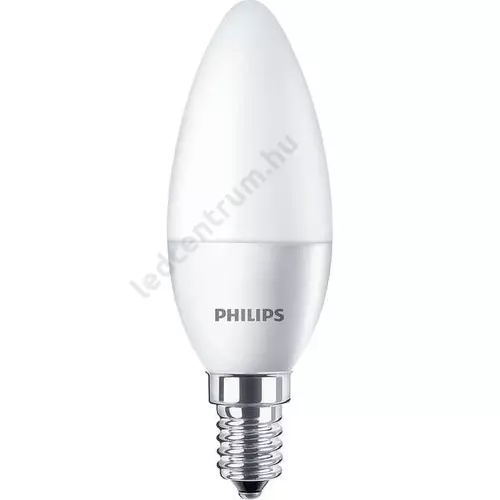Philips LED gyertya égő E14, 7W, 830lm, természetes fehér