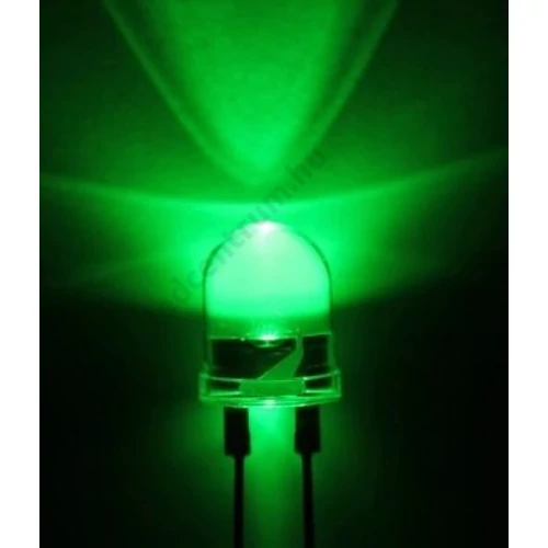 DIP LED 10mm,Zöld
