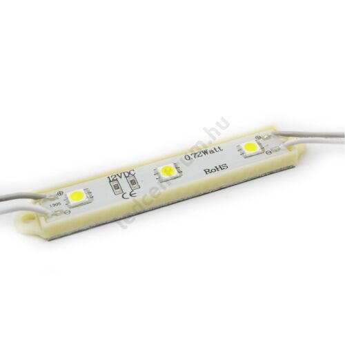 LED modul 0,72W, 3X5050 LED Hideg fehér