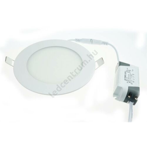 LED panel beépíthető, kör, 6W, természetes fehér