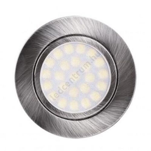 LED mennyezeti lámpa, beépíthető, kör, 4W, 330lm, matt, természetes fehér